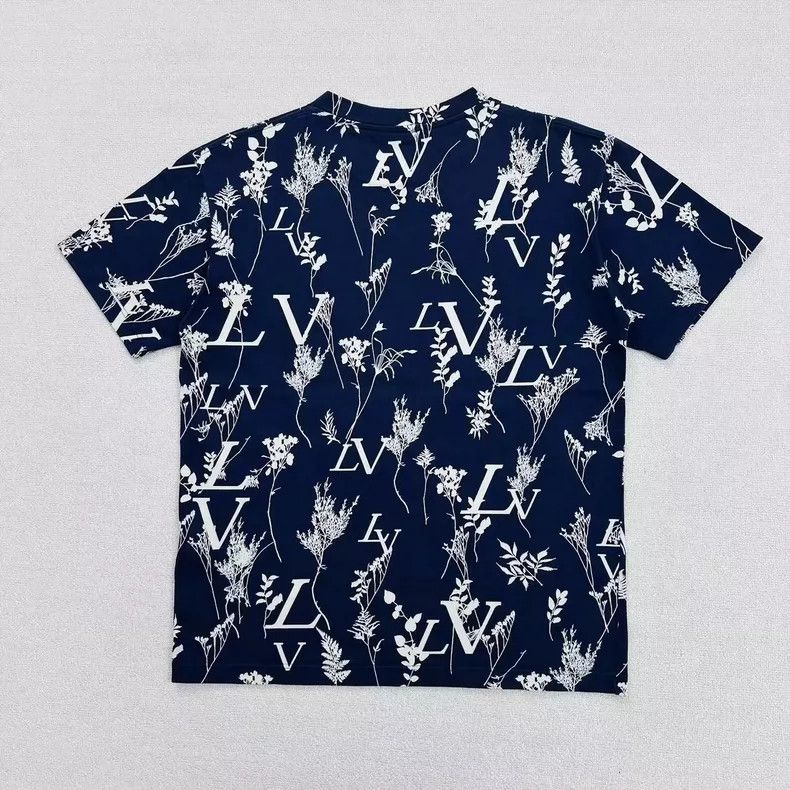 Louis Vuitton Louis Vuitton Logo Floral Print Short Sleeve Shirt Size US S / EU 44-46 / 1 - 2 Thumbnail