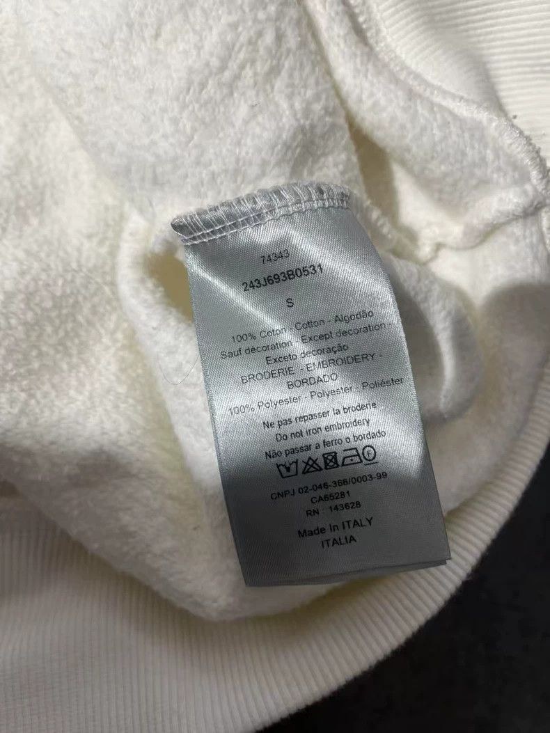 Dior Dior White Sweatshirt with Star Embroidery Size US S / EU 44-46 / 1 - 2 Thumbnail