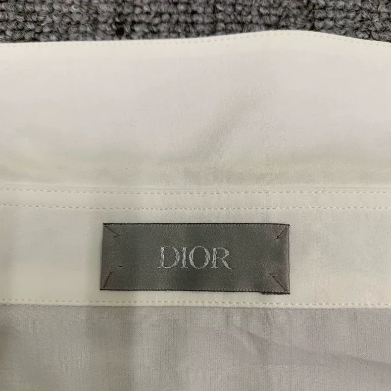Dior Dior White Bee Embroidered Long Sleeve Shirt Size US M / EU 48-50 / 2 - 6 Thumbnail