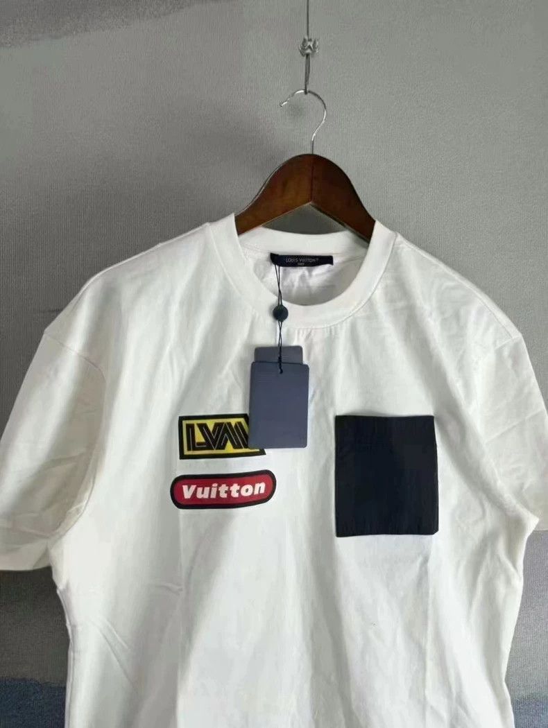 Louis Vuitton Louis Vuitton White Short Sleeve Pocket Tee Size US M / EU 48-50 / 2 - 2 Thumbnail
