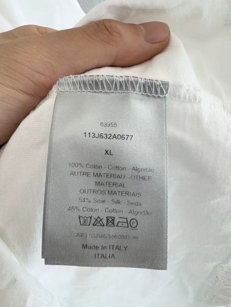 Dior Dior White Short Sleeve T-Shirt XL Size US XL / EU 56 / 4 - 5 Thumbnail