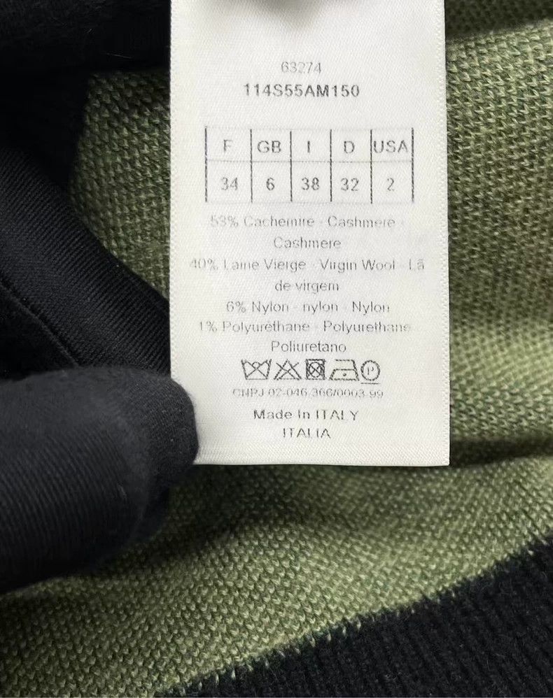 Dior Dior Floral Logo Knit Cashmere Sweater Size US XS / EU 42 / 0 - 4 Thumbnail