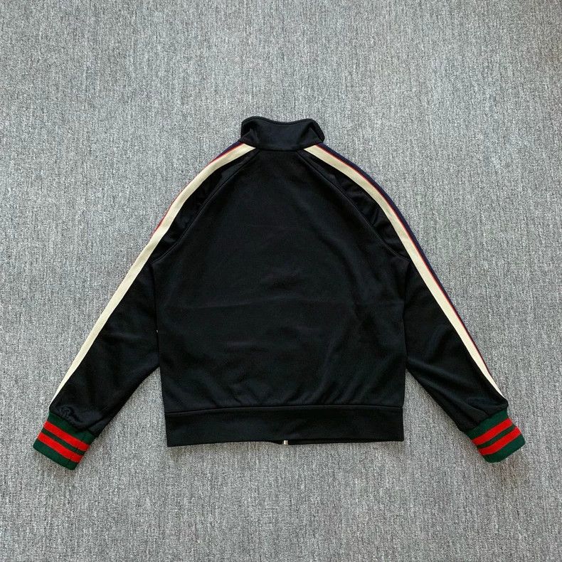 Gucci Gucci Black Logo Track Jacket Size US XS / EU 42 / 0 - 2 Thumbnail