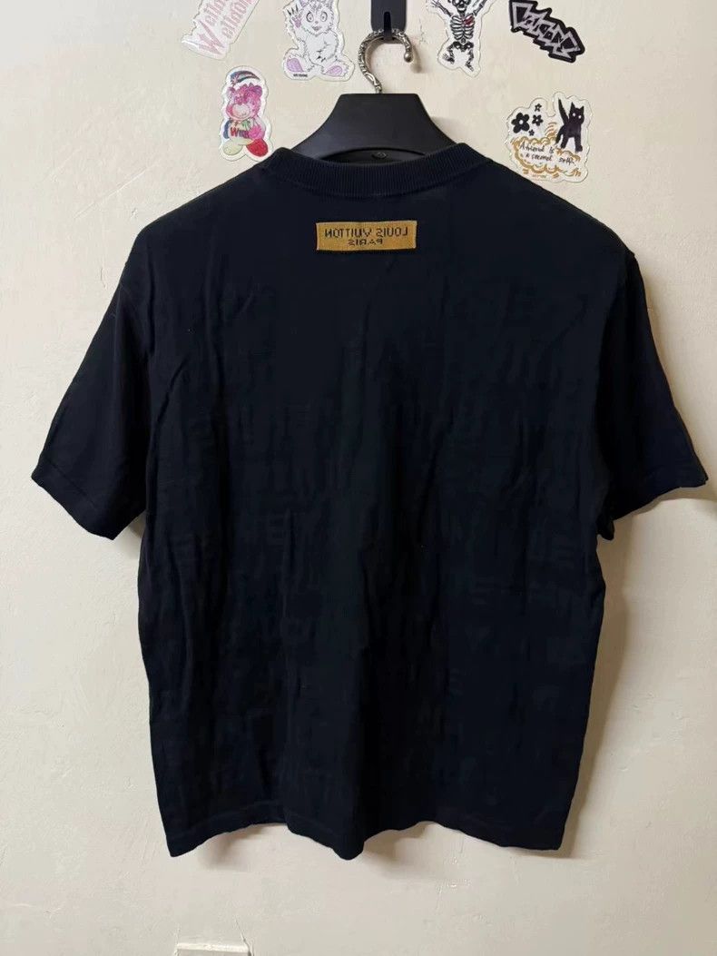 Louis Vuitton Louis Vuitton Black Logo Short Sleeve T-Shirt Size US M / EU 48-50 / 2 - 2 Thumbnail