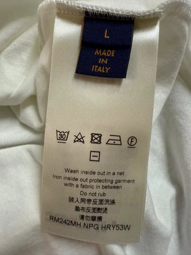 Louis Vuitton Louis Vuitton White Short Sleeve Shirt Size US L / EU 52-54 / 3 - 4 Thumbnail