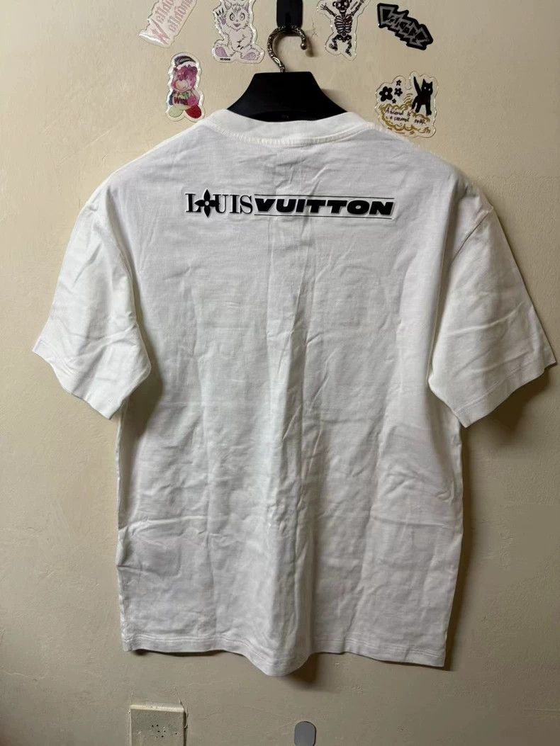 Louis Vuitton Louis Vuitton White Short Sleeve Shirt Size US L / EU 52-54 / 3 - 3 Thumbnail