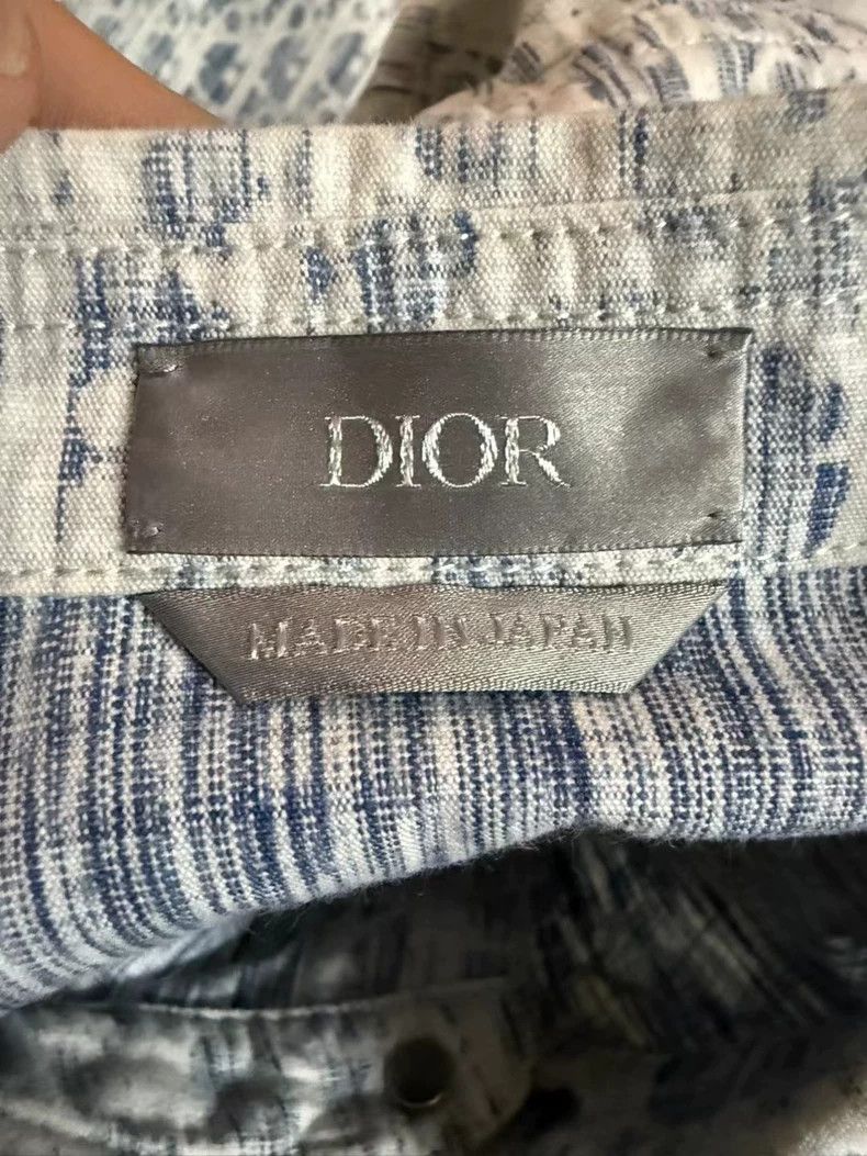 Dior Dior Oblique Denim Long Sleeve Shirt Blue Size US L / EU 52-54 / 3 - 4 Thumbnail