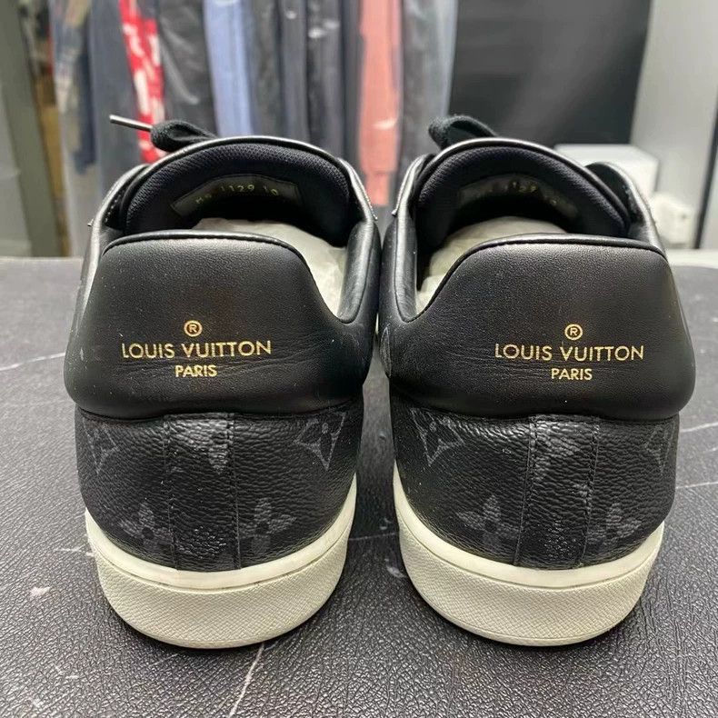 Louis Vuitton LOUIS VUITTON Luxembourg Black Sneakers Size 44 Size US 10 / EU 43 - 3 Thumbnail