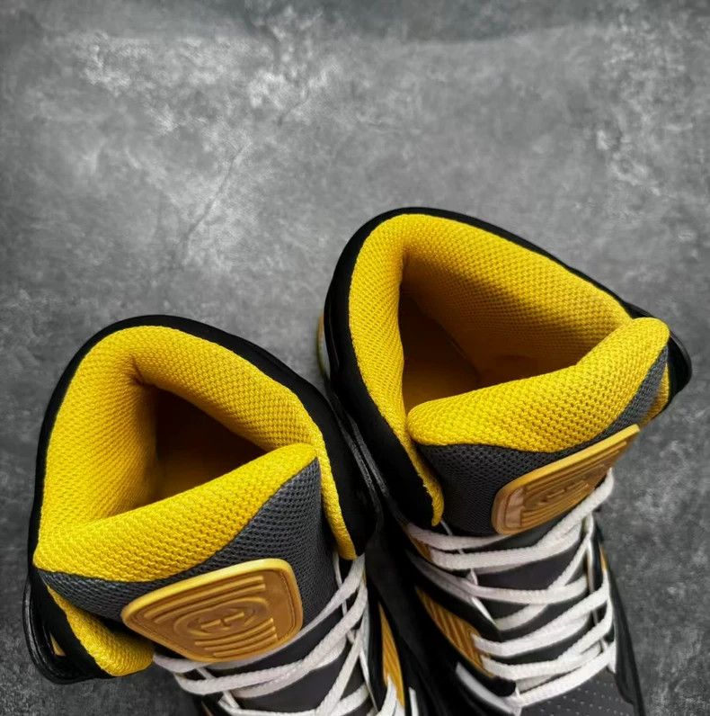 Gucci GUCCI Basket Series Black Yellow High Top Sneakers Size US 8.5 / EU 41-42 - 7 Thumbnail