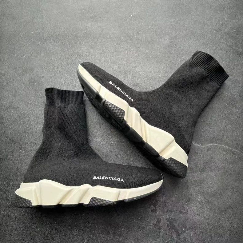Balenciaga Balenciaga Black and White Sock Sneakers Size US 7 / EU 40 - 3 Thumbnail