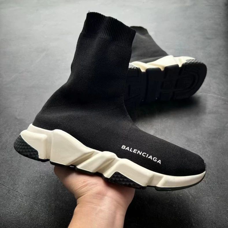 Balenciaga Balenciaga Black and White Sock Sneakers Size US 7 / EU 40 - 5 Thumbnail
