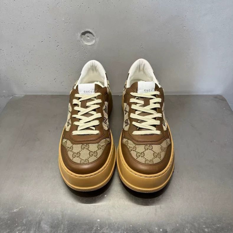 Gucci Gucci Classic Brown Biscuit Sneakers Size 9 Size US 9 / EU 42 - 2 Thumbnail