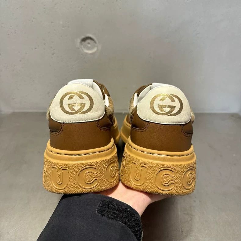 Gucci Gucci Classic Brown Biscuit Sneakers Size 9 Size US 9 / EU 42 - 5 Thumbnail