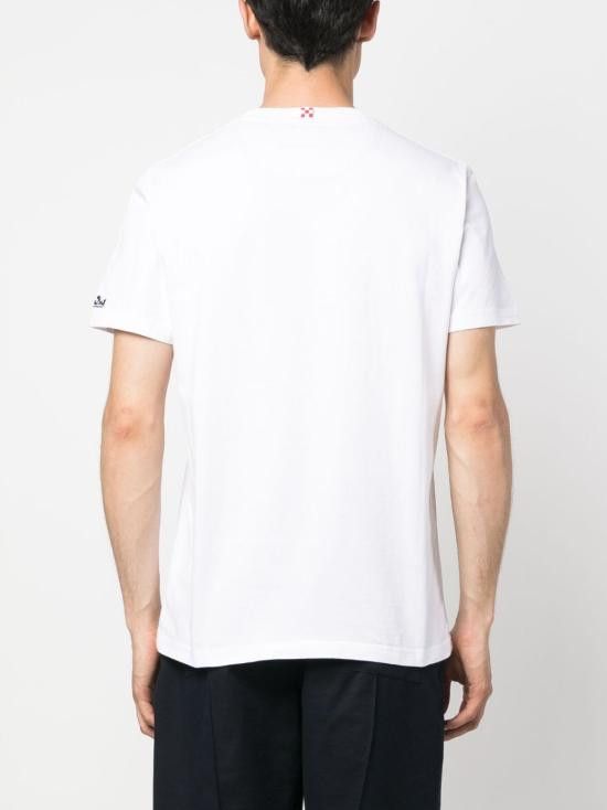 MC2 Saint Barth MC2 SAINT BARTH Men T-Shirts BLA0001 03099H White Size US L / EU 52-54 / 3 - 2 Thumbnail