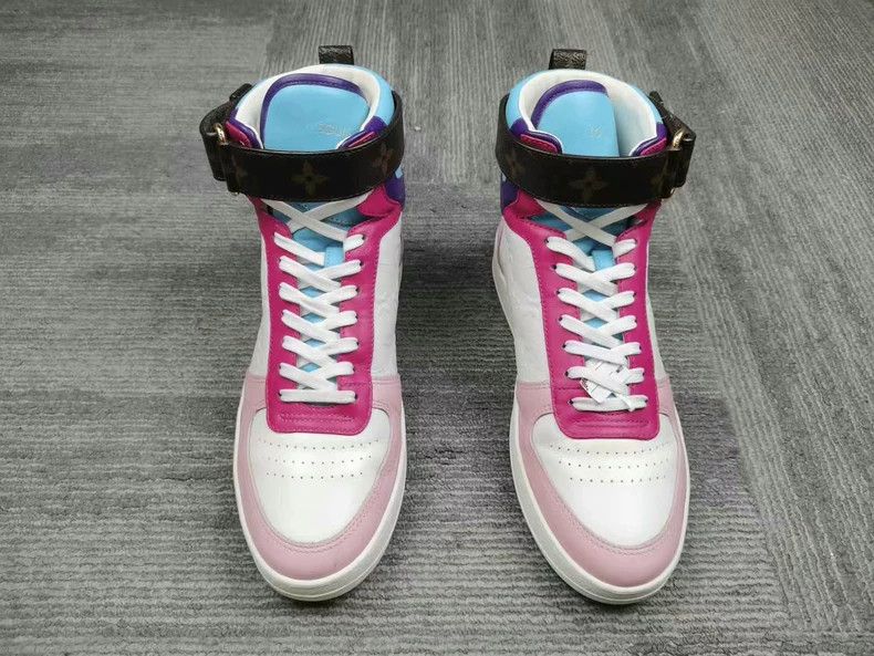 Louis Vuitton Louis Vuitton High-Top Sneakers with Pink-Lavender Design Size US 7 / EU 40 - 2 Thumbnail