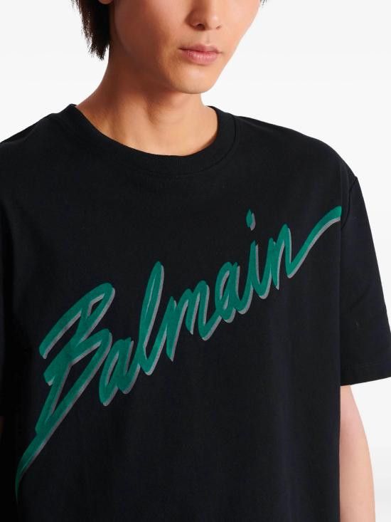 Balmain BALMAIN Men T-Shirts FH1EG000BC86 EOJ Black Size US L / EU 52-54 / 3 - 7 Thumbnail