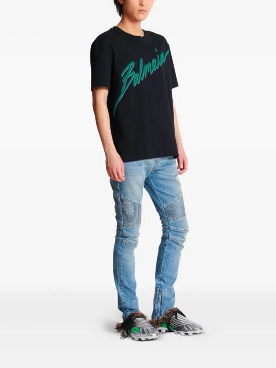 Balmain BALMAIN Men T-Shirts FH1EG000BC86 EOJ Black Size US S / EU 44-46 / 1 - 3 Thumbnail