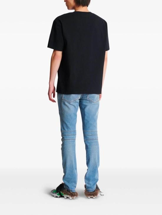Balmain BALMAIN Men T-Shirts FH1EG000BC86 EOJ Black Size US S / EU 44-46 / 1 - 4 Thumbnail