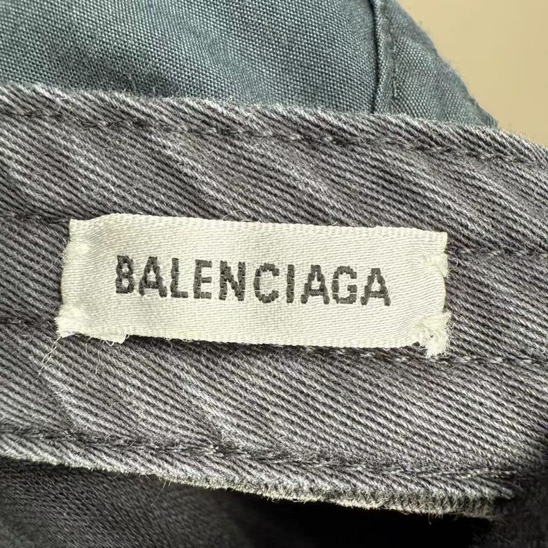 Balenciaga Balenciaga Distressed Embroidered Baseball Cap Size ONE SIZE - 4 Thumbnail