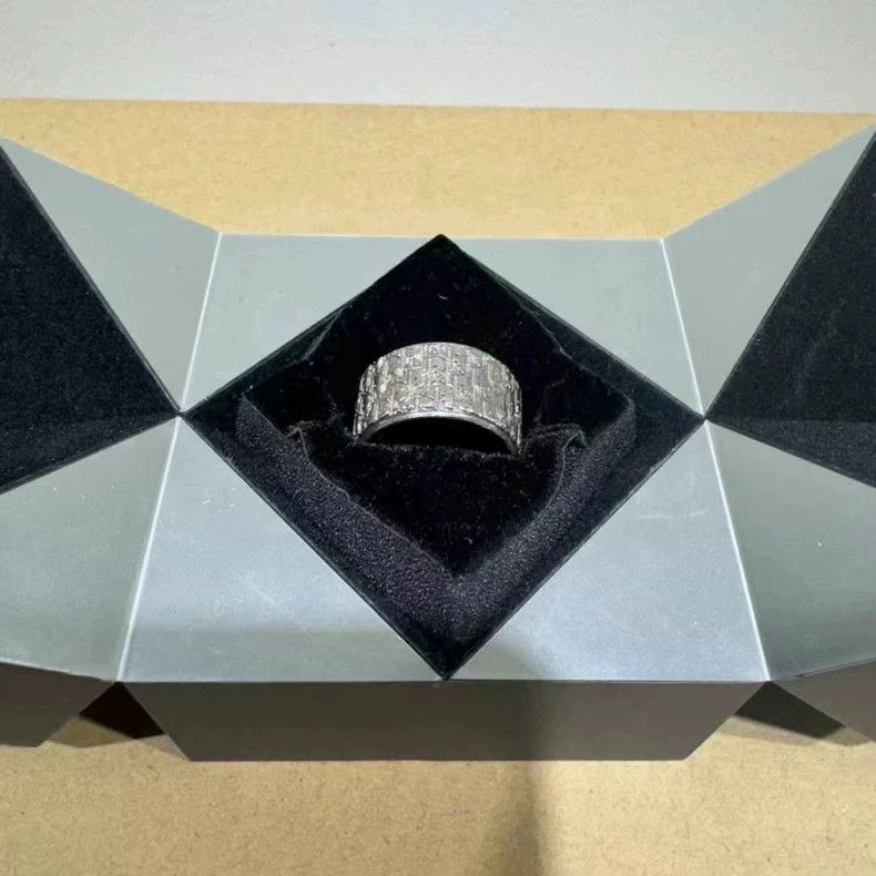 Dior Dior Logo Silver Ring in Size M Size ONE SIZE - 2 Thumbnail
