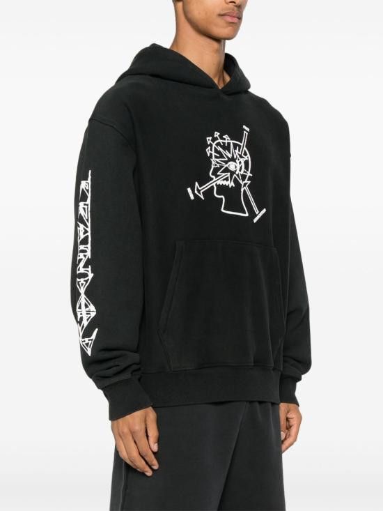 Brain Dead BRAIN DEAD Men Hoodies BDP25TO90044 WASHEDBLACK Black Size US L / EU 52-54 / 3 - 2 Thumbnail