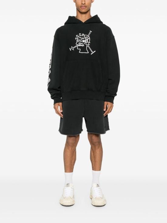 Brain Dead BRAIN DEAD Men Hoodies BDP25TO90044 WASHEDBLACK Black Size US XL / EU 56 / 4 - 3 Thumbnail