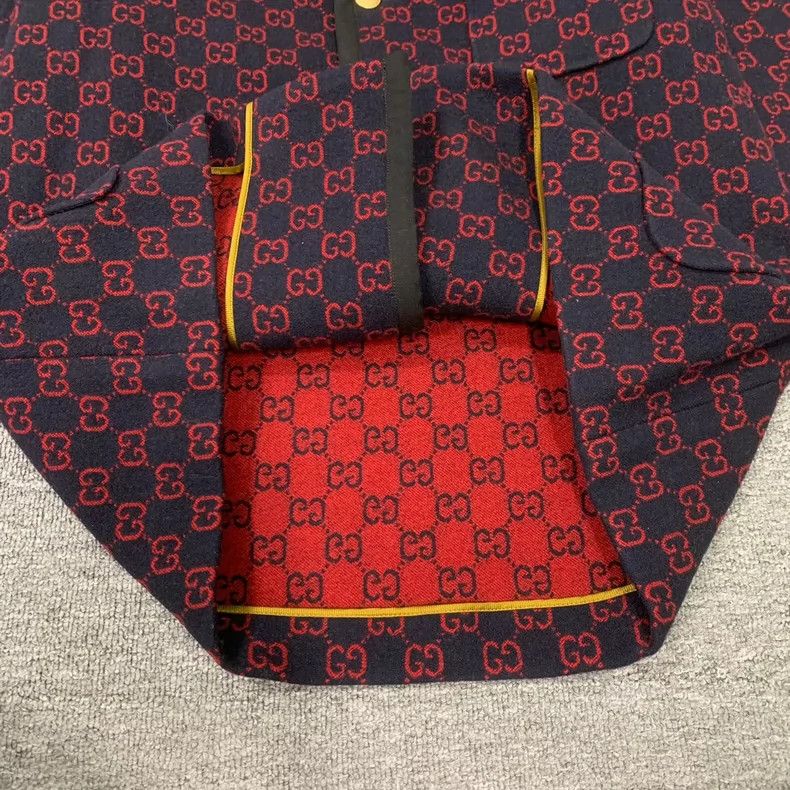 Gucci Gucci Double G Printed Blazer Coat Size US L / EU 52-54 / 3 - 5 Thumbnail