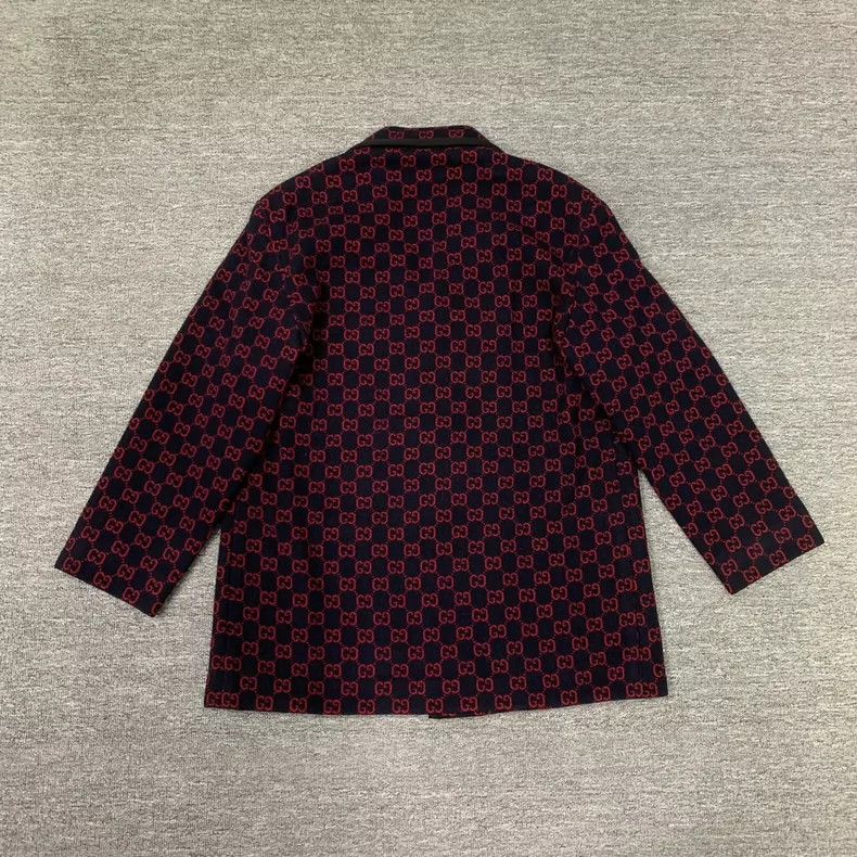 Gucci Gucci Double G Printed Blazer Coat Size US L / EU 52-54 / 3 - 2 Thumbnail