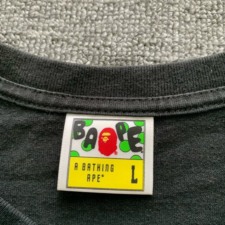 Bape Bape Black Short Sleeve T-Shirt Size L Size US L / EU 52-54 / 3 - 5 Thumbnail