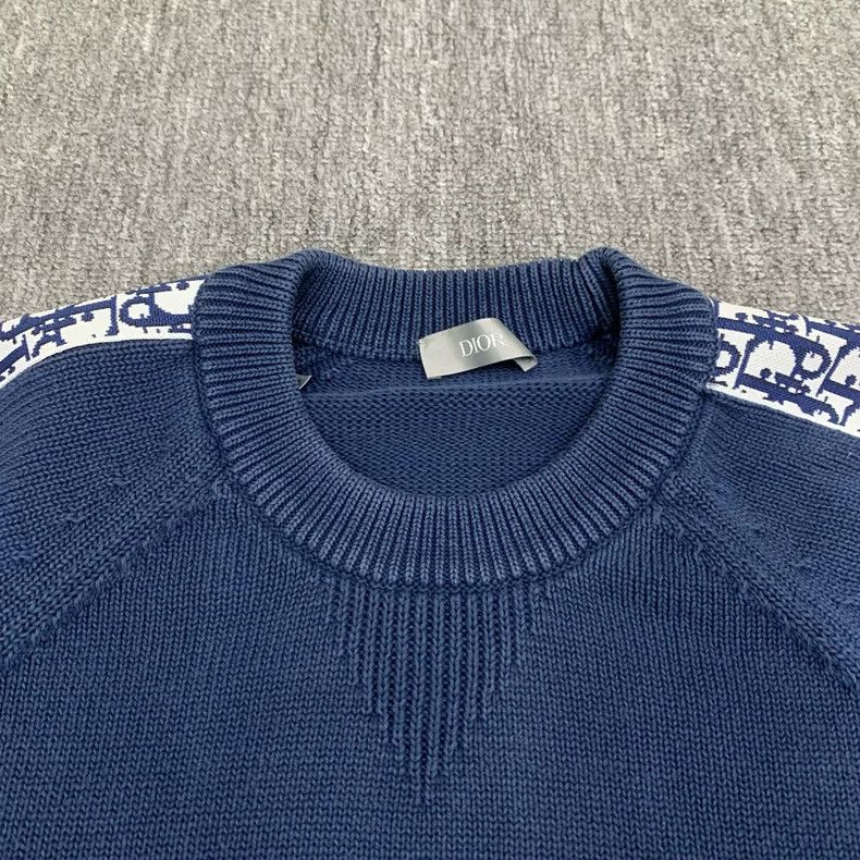 Dior Dior Blue Logo Sweater with Arm Print Size US M / EU 48-50 / 2 - 8 Thumbnail