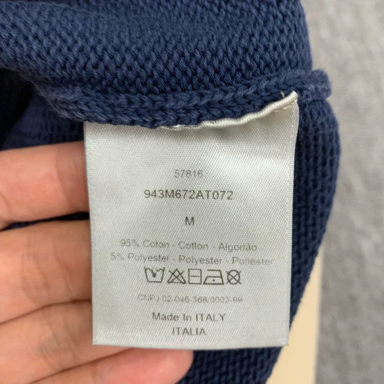 Dior Dior Blue Logo Sweater with Arm Print Size US M / EU 48-50 / 2 - 6 Thumbnail