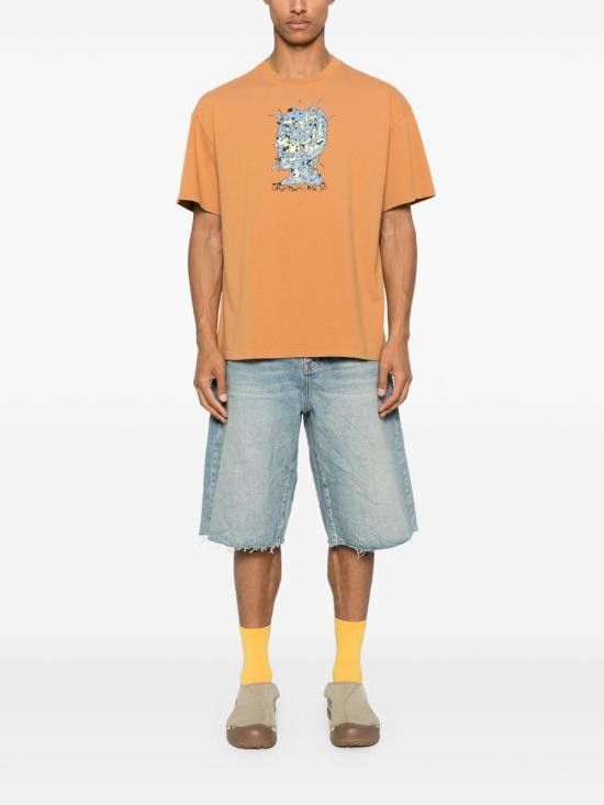 Tシャツ・カットソー BRAIN DEAD Men T-shirt Brown BDS25TO00044 CUMIN Brain Dead BRAIN DEAD Men T-Shirts BDS25TO00044 CUMIN Brown