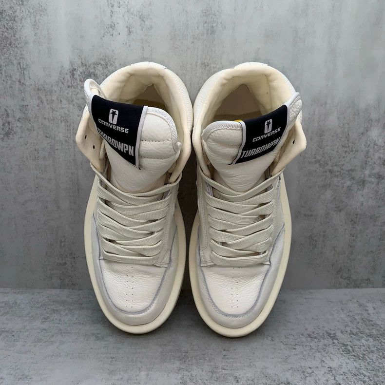 Rick Owens Rick Owens x Converse High Top Sneakers Size US 10 / EU 43 - 6 Thumbnail