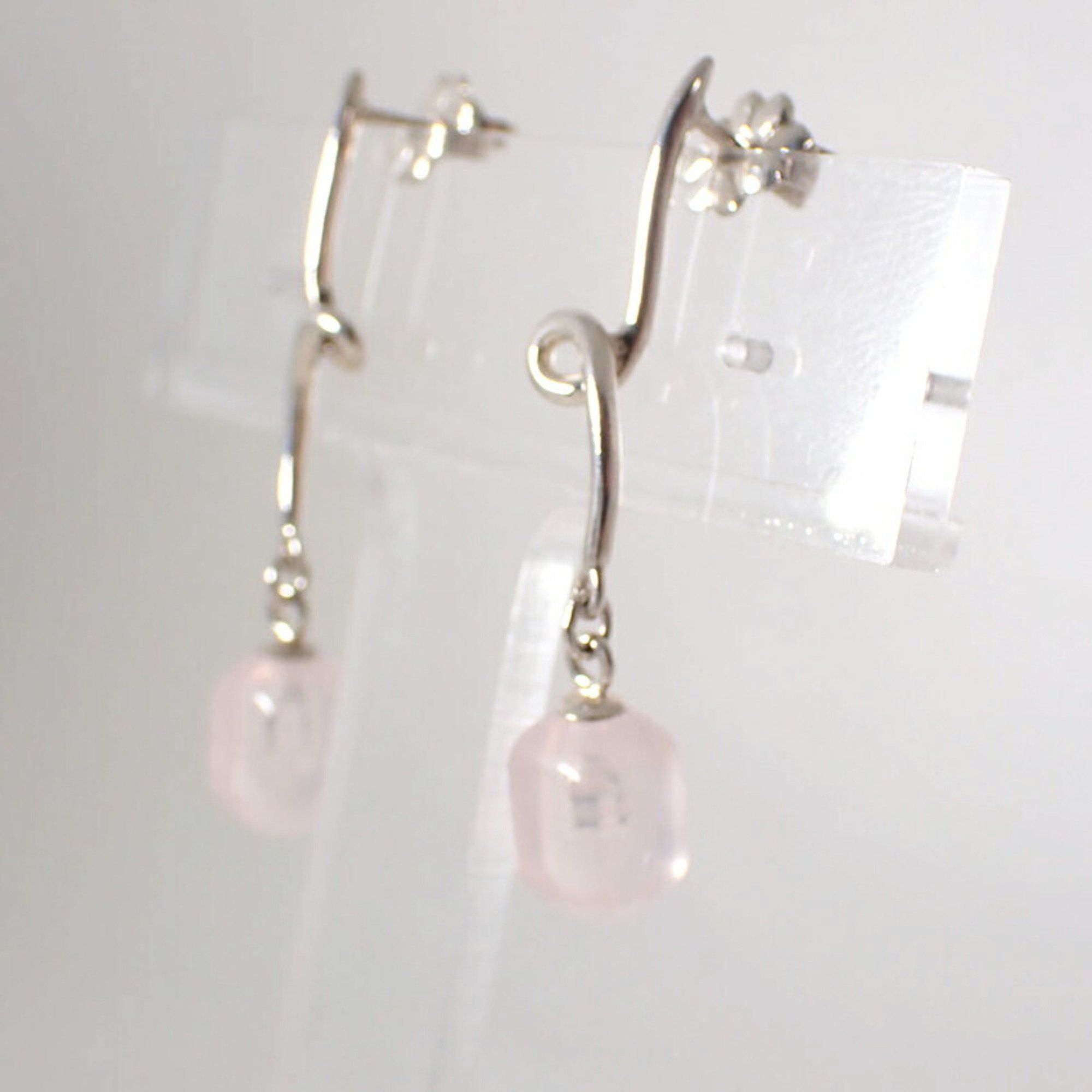 Tiffany & Co. Tiffany SV925 Rose Quartz Earrings Size ONE SIZE - 5 Thumbnail