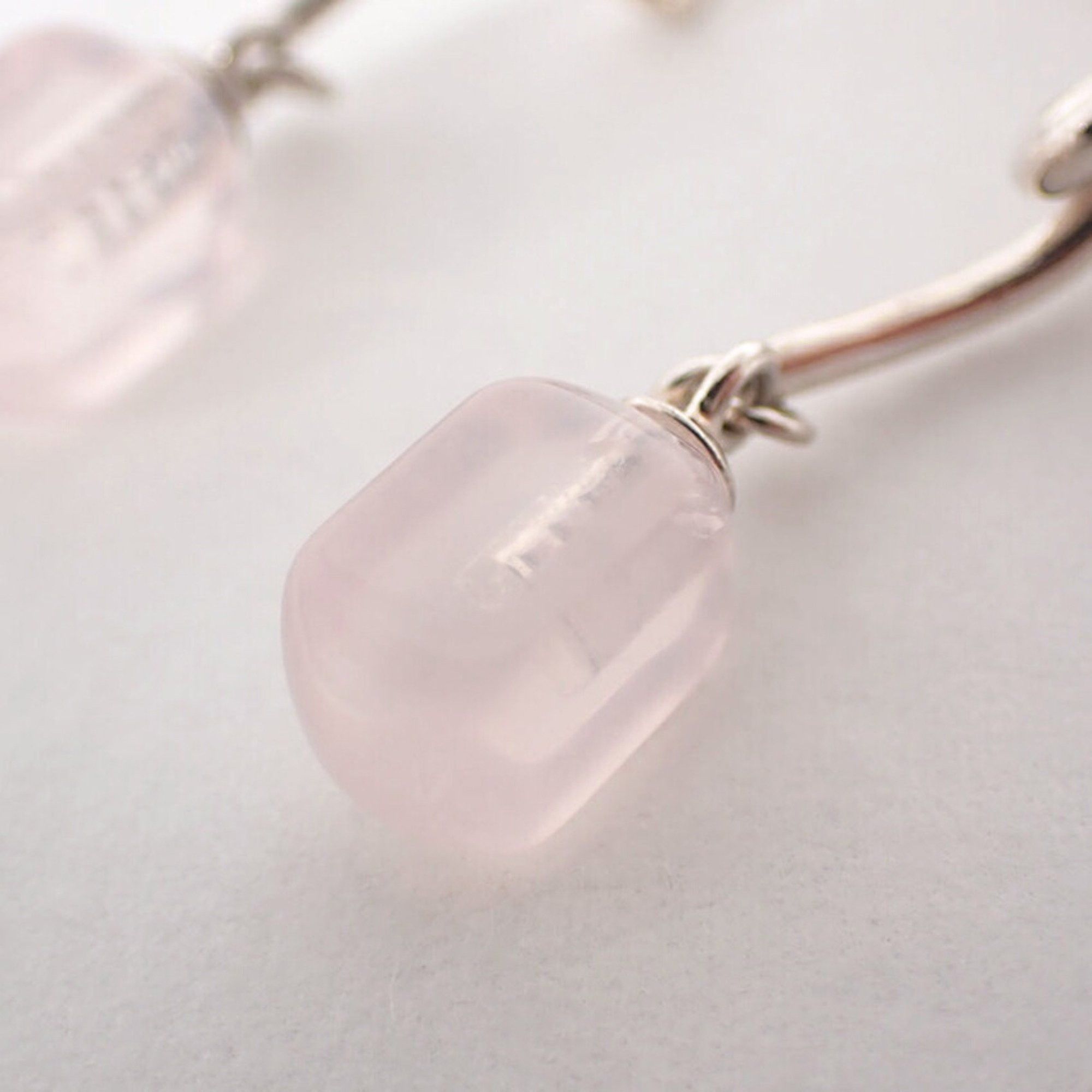 Tiffany & Co. Tiffany SV925 Rose Quartz Earrings Size ONE SIZE - 7 Thumbnail
