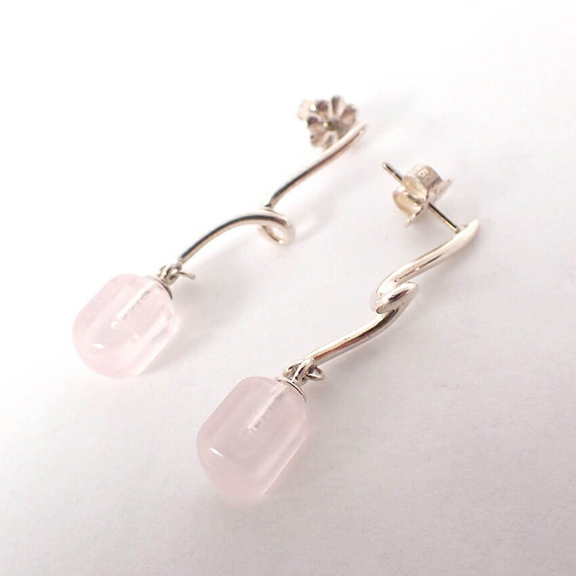 Tiffany & Co. Tiffany SV925 Rose Quartz Earrings Size ONE SIZE - 6 Thumbnail