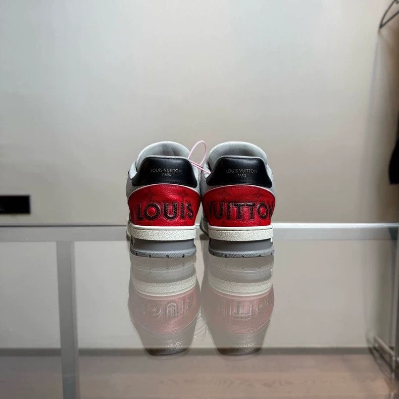 Louis Vuitton Louis Vuitton LV Trainer Black Red Sneakers Size US 8 / EU 41 - 4 Thumbnail