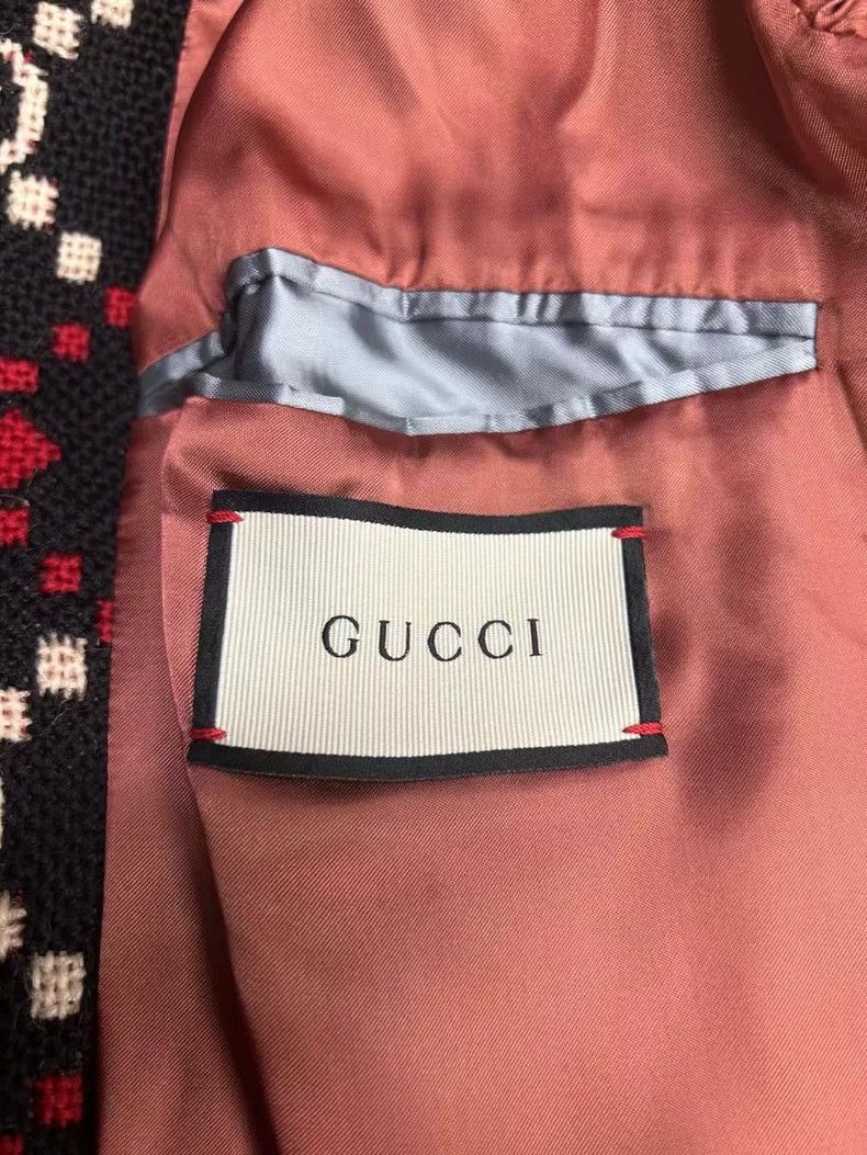 Gucci GUCCI Logo Coat 100% Wool Size 50 Size US M / EU 48-50 / 2 - 6 Thumbnail