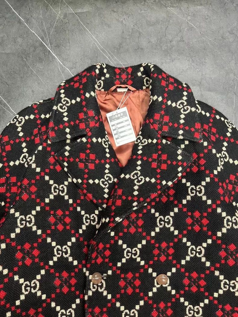 Gucci GUCCI Logo Coat 100% Wool Size 50 Size US M / EU 48-50 / 2 - 4 Thumbnail