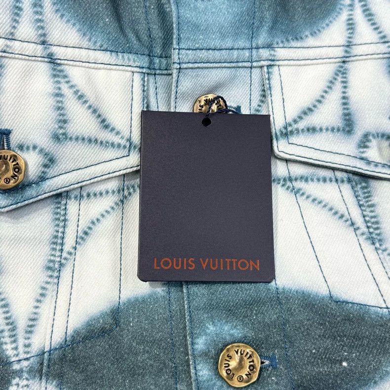 Louis Vuitton Louis Vuitton Tie-Dye Denim Jacket Size 52 Size US XXL / EU 58 / 5 - 3 Thumbnail