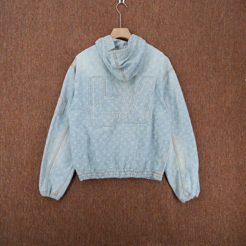 Louis Vuitton LV Louis Vuitton NBA Denim Hooded Jacket Size US L / EU 52-54 / 3 - 2 Thumbnail