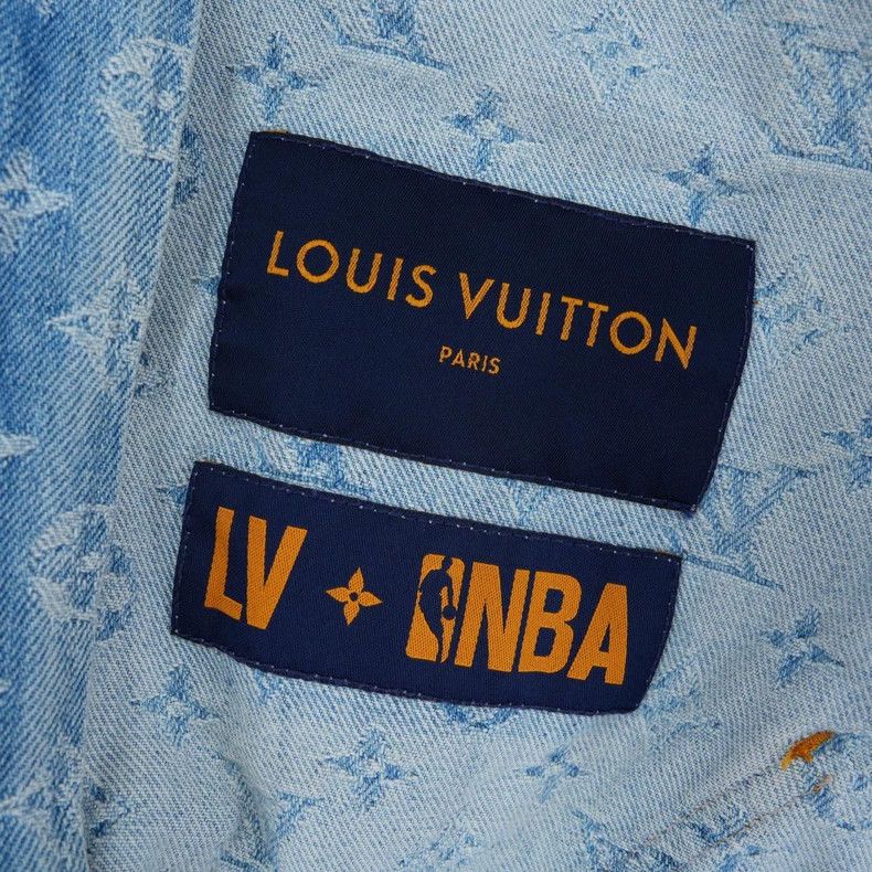 Louis Vuitton LV Louis Vuitton NBA Denim Hooded Jacket Size US L / EU 52-54 / 3 - 3 Thumbnail