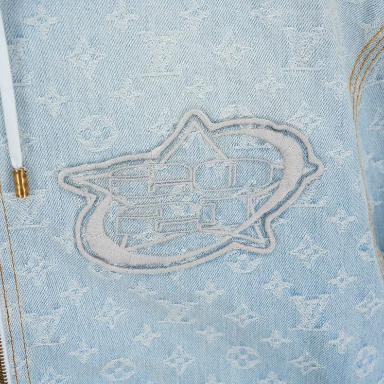 Louis Vuitton LV Louis Vuitton NBA Denim Hooded Jacket Size US L / EU 52-54 / 3 - 5 Thumbnail
