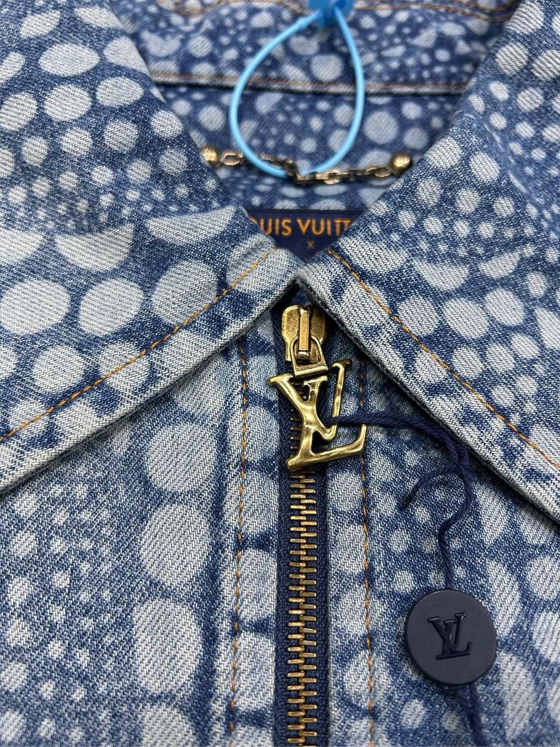 Louis Vuitton Louis Vuitton Yayo Kusama Denim Jacket Size US L / EU 52-54 / 3 - 4 Thumbnail
