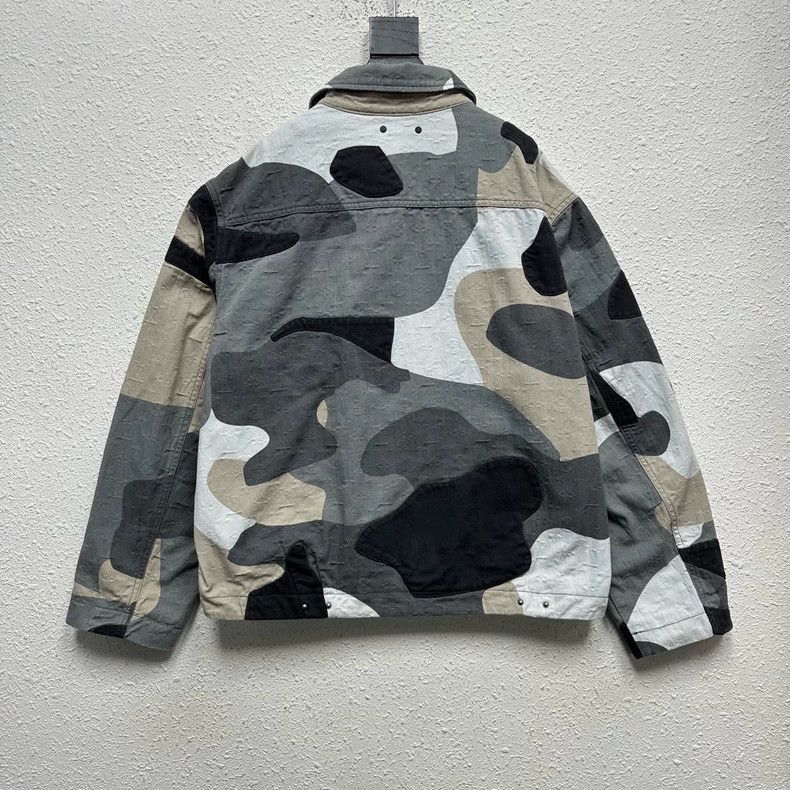 Louis Vuitton Louis Vuitton Geometric Print Denim Jacket Size US XXL / EU 58 / 5 - 2 Thumbnail