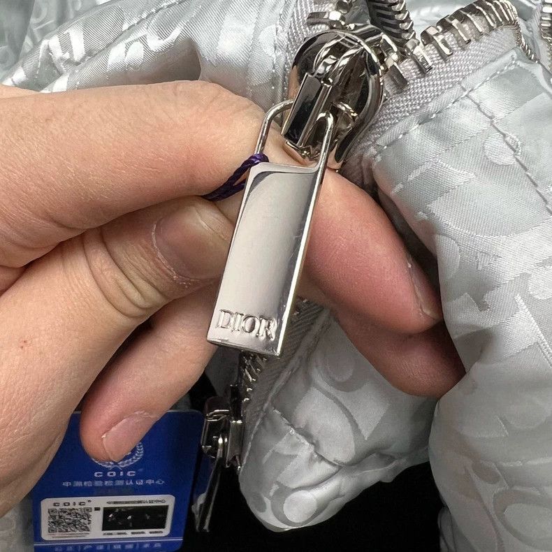Dior DIOR Oblique Silver Logo Down Jacket Size US XXL / EU 58 / 5 - 7 Thumbnail