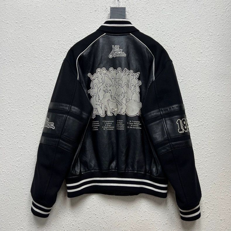 Louis Vuitton Louis Vuitton Black Leather Sleeve Baseball Jacket Size US L / EU 52-54 / 3 - 2 Thumbnail