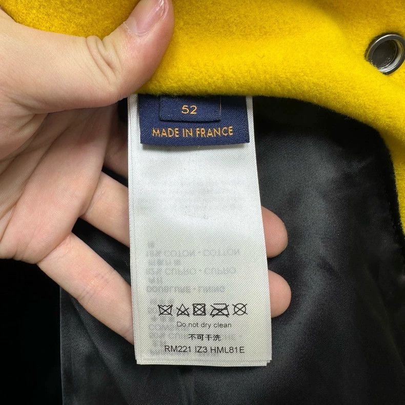Louis Vuitton Louis Vuitton Black Yellow Baseball Jacket Size US XXL / EU 58 / 5 - 4 Thumbnail