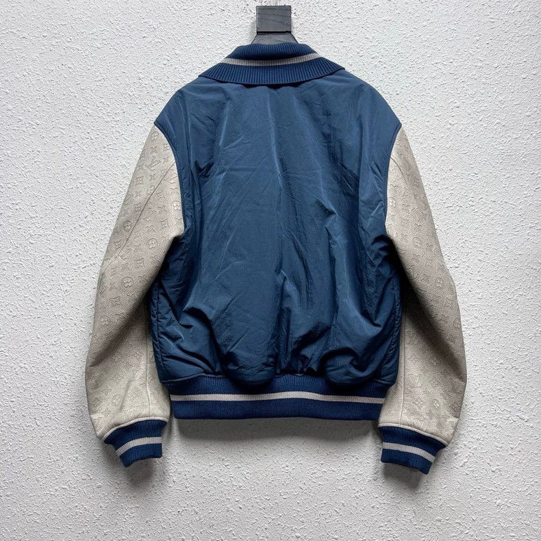 Louis Vuitton Louis Vuitton Lettering Embroidered Baseball Jacket Size US L / EU 52-54 / 3 - 2 Thumbnail