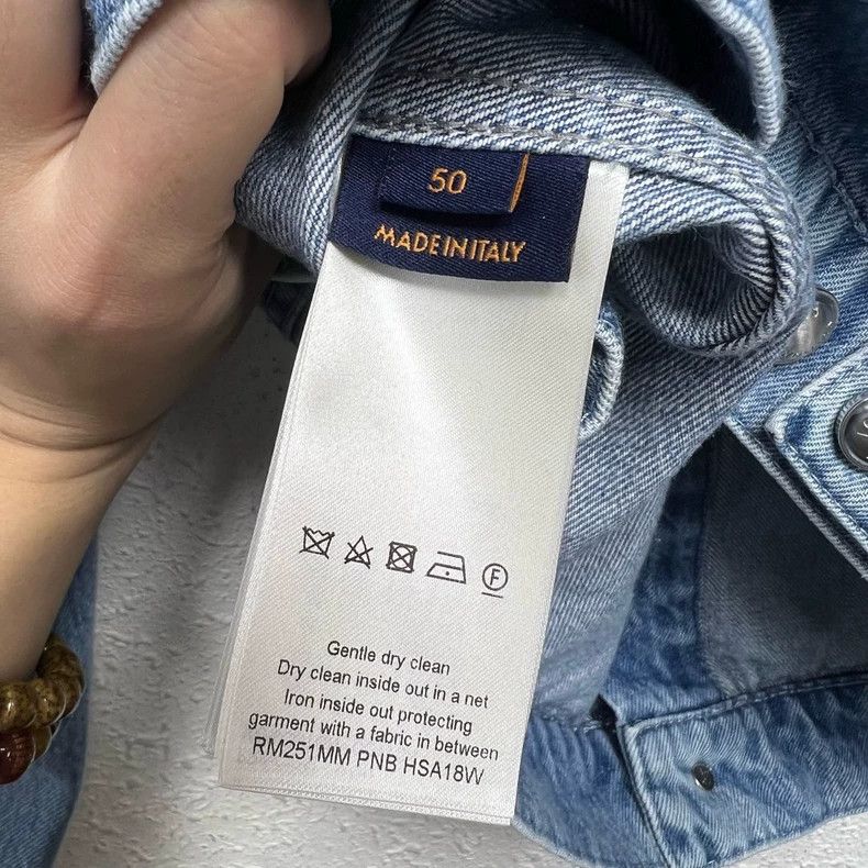 Louis Vuitton Louis Vuitton Distressed Denim Jacket for Spring Size US L / EU 52-54 / 3 - 4 Thumbnail